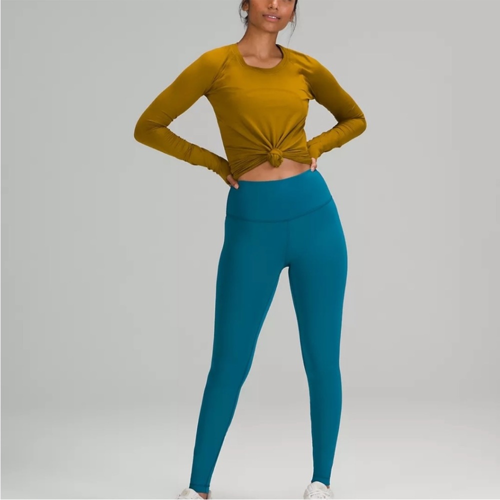 Wunder Train leggings in Capri Blue sz 6